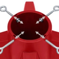 VidaXL Christmas Tree Stand Red 55.5x55.5x15 Cm -VIDAXL DECOR SHOP image 5 331312