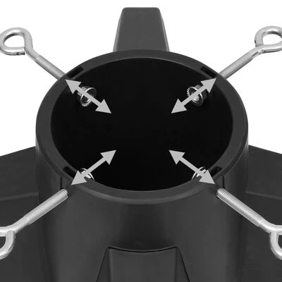 VidaXL Christmas Tree Stand Grey 55.5x55.5x15 Cm 7 VidaXL Christmas Tree Stand Grey 55.5x55.5x15 Cm - Image 5