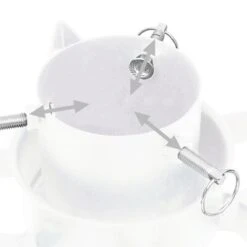 VidaXL Christmas Tree Stand White 47x47x13.5 Cm -VIDAXL DECOR SHOP image 5 331316