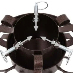 VidaXL Christmas Tree Stand Antique Copper 29x29x15.5 Cm -VIDAXL DECOR SHOP image 5 331321