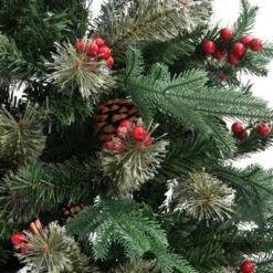 VidaXL Christmas Tree With Pine Cones Green 225 Cm PVC&PE 12 VidaXL Christmas Tree With Pine Cones Green 225 Cm PVC&PE -VIDAXL DECOR SHOP image 5 340528