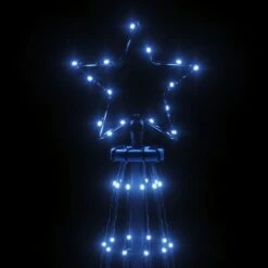 VidaXL Christmas Tree With Spike Blue 108 LEDs 180 Cm -VIDAXL DECOR SHOP image 5 343553