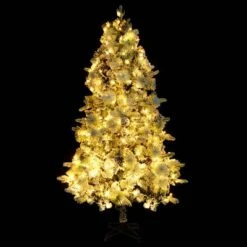 VidaXL Christmas Tree With Flocked Snow&LEDs&Cones 195 Cm PVC&PE -VIDAXL DECOR SHOP image 5 344293