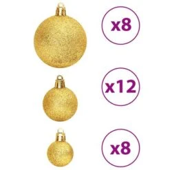 VidaXL Christmas Baubles 100 Pcs Gold And Wine Red 3 / 4 / 6 Cm 26 VidaXL Christmas Baubles 100 Pcs Gold And Wine Red 3 / 4 / 6 Cm -VIDAXL DECOR SHOP image 5 356106