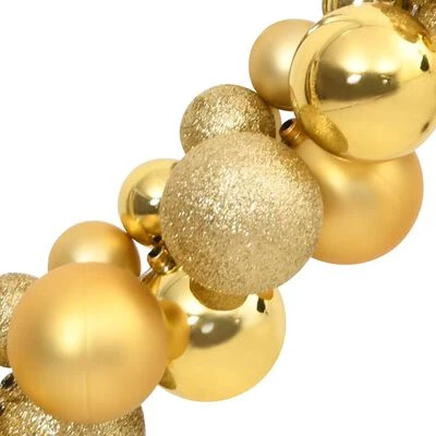 VidaXL Christmas Balls Garland Gold 175 Cm Polystyrene 7 VidaXL Christmas Balls Garland Gold 175 Cm Polystyrene - Image 5