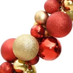 VidaXL Christmas Balls Garland Red And Gold 175 Cm Polystyrene -VIDAXL DECOR SHOP image 5 356136