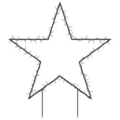 VidaXL Christmas Light Decoration With Spikes Star 115 LEDs 85 Cm -VIDAXL DECOR SHOP image 5 357715