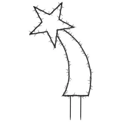 VidaXL Christmas Light Decoration With Spikes Meteor 115 LEDs 89 Cm 7 VidaXL Christmas Light Decoration With Spikes Meteor 115 LEDs 89 Cm - Image 5