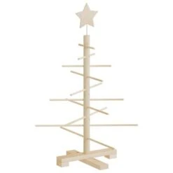 VidaXL Wooden Christmas Tree For Decoration 75 Cm Solid Wood Pine -VIDAXL DECOR SHOP image 5 357988