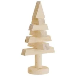 VidaXL Wooden Christmas Trees For Decoration 2 Pcs 30 Cm Solid Wood Pine -VIDAXL DECOR SHOP image 5 357992