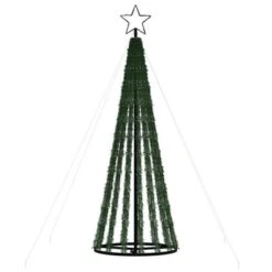VidaXL Christmas Tree Light Cone 275 LEDs Cold White 180 Cm -VIDAXL DECOR SHOP image 5 358065