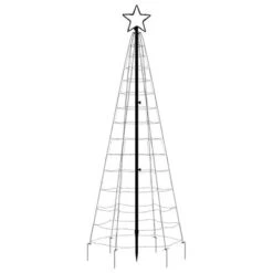 VidaXL Christmas Tree Light With Spikes 220 LEDs Cold White 180 Cm -VIDAXL DECOR SHOP image 5 358101