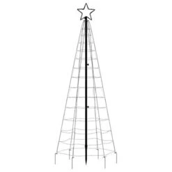 VidaXL Christmas Tree Light With Spikes 220 LEDs Colourful 180 Cm -VIDAXL DECOR SHOP image 5 358102