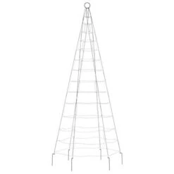 VidaXL Christmas Tree Light On Flagpole 200 LEDs Cold White 180 Cm -VIDAXL DECOR SHOP image 5 358109