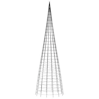 VidaXL Christmas Tree Light On Flagpole 3000 LEDs Warm White 800 Cm 7 VidaXL Christmas Tree Light On Flagpole 3000 LEDs Warm White 800 Cm - Image 5