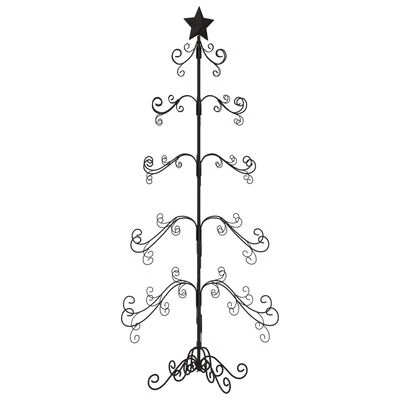 VidaXL Metal Christmas Tree For Decoration Black 150 Cm 7 VidaXL Metal Christmas Tree For Decoration Black 150 Cm - Image 5