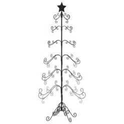 VidaXL Metal Christmas Tree For Decoration Black 215 Cm -VIDAXL DECOR SHOP image 5 359609