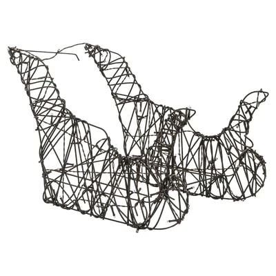 VidaXL Christmas Decoration Reindeer&Sleigh 160 LEDs Warm White Rattan 7 VidaXL Christmas Decoration Reindeer&Sleigh 160 LEDs Warm White Rattan - Image 5