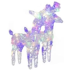 VidaXL Christmas Reindeers 4 Pcs Multicolour 160 LEDs Acrylic 20 VidaXL Christmas Reindeers 4 Pcs Multicolour 160 LEDs Acrylic -VIDAXL DECOR SHOP image 6 3154261