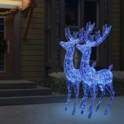 VidaXL XXL Acrylic Christmas Reindeers 250 LED 2 Pcs 180 Cm Blue -VIDAXL DECOR SHOP image 6 3154360
