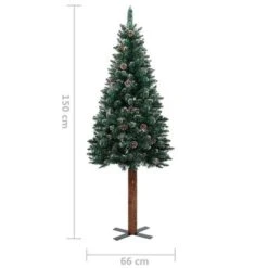 VidaXL Slim Christmas Tree With Real Wood And White Snow Green 150 Cm 13 VidaXL Slim Christmas Tree With Real Wood And White Snow Green 150 Cm -VIDAXL DECOR SHOP image 6 320960