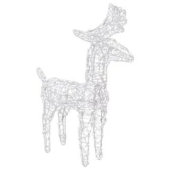 VidaXL Reindeers & Sleigh Christmas Decoration 160 LEDs 130 Cm Acrylic -VIDAXL DECOR SHOP image 6 328522