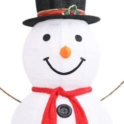 VidaXL Decorative Christmas Snowman Figure LED Luxury Fabric 180cm 15 VidaXL Decorative Christmas Snowman Figure LED Luxury Fabric 180cm -VIDAXL DECOR SHOP image 6 329762