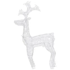 VidaXL Reindeer Christmas Decoration 90 LEDs 60x16x100 Cm Acrylic -VIDAXL DECOR SHOP image 6 329777