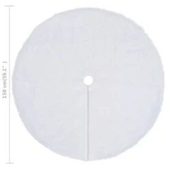 VidaXL Christmas Tree Skirt White 150 Cm Faux -VIDAXL DECOR SHOP image 6 330271