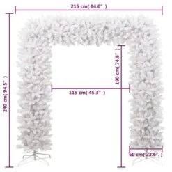 VidaXL Christmas Tree Arch White 240 Cm -VIDAXL DECOR SHOP image 6 345090