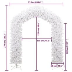 VidaXL Christmas Tree Arch White 270 Cm 16 VidaXL Christmas Tree Arch White 270 Cm -VIDAXL DECOR SHOP image 6 345093