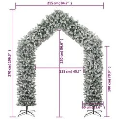 VidaXL Christmas Tree Arch With Flocked Snow 270 Cm 16 VidaXL Christmas Tree Arch With Flocked Snow 270 Cm -VIDAXL DECOR SHOP image 6 345094