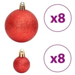 VidaXL Christmas Baubles 100 Pcs Gold And Wine Red 3 / 4 / 6 Cm 27 VidaXL Christmas Baubles 100 Pcs Gold And Wine Red 3 / 4 / 6 Cm -VIDAXL DECOR SHOP image 6 356106