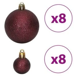 VidaXL Christmas Baubles 100 Pcs Champagne And Brown 3 / 4 / 6 Cm -VIDAXL DECOR SHOP image 6 356107