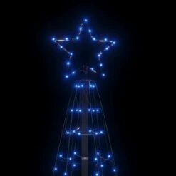 VidaXL Christmas Tree Light With Spikes 220 LEDs Blue 180 Cm 22 VidaXL Christmas Tree Light With Spikes 220 LEDs Blue 180 Cm -VIDAXL DECOR SHOP image 6 358103