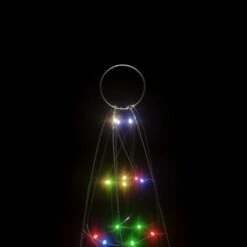 VidaXL Christmas Tree Light On Flagpole 200 LEDs Colourful 180 Cm -VIDAXL DECOR SHOP image 6 358110