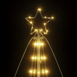 VidaXL Christmas Tree Light Cone 1554 LEDs Warm White 500 Cm -VIDAXL DECOR SHOP image 6 358128