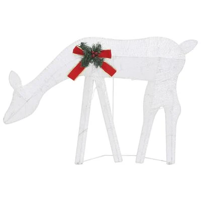 VidaXL Christmas Reindeers 6 Pcs White Cold White Mesh 9 VidaXL Christmas Reindeers 6 Pcs White Cold White Mesh - Image 7