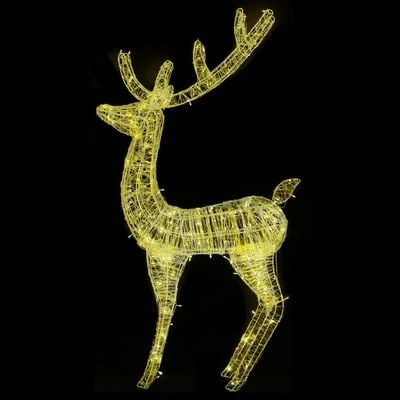 VidaXL XXL Acrylic Christmas Reindeers 250 LED 3 Pcs 180 Cm Warm White 9 VidaXL XXL Acrylic Christmas Reindeers 250 LED 3 Pcs 180 Cm Warm White - Image 7