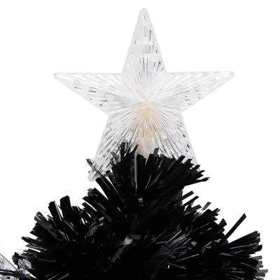 VidaXL Christmas Tree With LED Snowflakes Black 64 Cm Fibre Optic 9 VidaXL Christmas Tree With LED Snowflakes Black 64 Cm Fibre Optic - Image 7