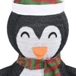 VidaXL Decorative Christmas Snow Penguin Figure LED Luxury Fabric 60cm -VIDAXL DECOR SHOP image 7 328500
