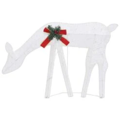 VidaXL Christmas Reindeer Family 270x7x90 Cm White Cold White Mesh -VIDAXL DECOR SHOP image 7 328506