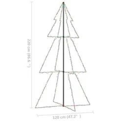 VidaXL Christmas Cone Tree 300 LEDs Indoor And Outdoor 120x220 Cm -VIDAXL DECOR SHOP image 7 328590