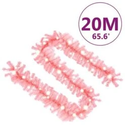 VidaXL Christmas Garland With LED Lights 20 M Pink -VIDAXL DECOR SHOP image 7 329200