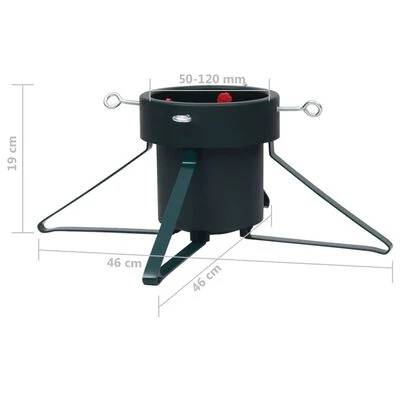 VidaXL Christmas Tree Stand Black 46x46x19 Cm 9 VidaXL Christmas Tree Stand Black 46x46x19 Cm - Image 7