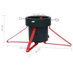 VidaXL Christmas Tree Stand Green And Red 46x46x19 Cm -VIDAXL DECOR SHOP image 7 331310