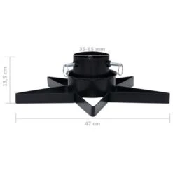 VidaXL Christmas Tree Stand Black 47x47x13.5 Cm -VIDAXL DECOR SHOP image 7 331315