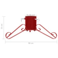 VidaXL Christmas Tree Stand Red 58x58x21 Cm -VIDAXL DECOR SHOP image 7 331318