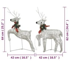 VidaXL Christmas Reindeers 2 Pcs Gold 40 LEDs -VIDAXL DECOR SHOP image 7 342683
