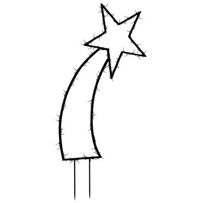 VidaXL Christmas Light Decoration With Spikes Meteor 115 LEDs 89 Cm 9 VidaXL Christmas Light Decoration With Spikes Meteor 115 LEDs 89 Cm - Image 7